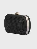 Martina  Rope Clutch - Black