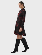 Monica A-Line - Red Black
