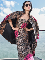 Boldly You Coat - Leopard Floral