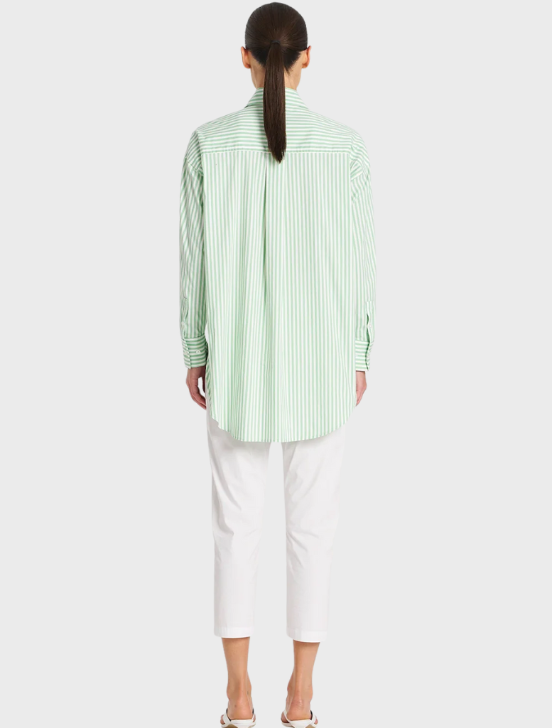 Relaxed Pocket Shirt - Palm/White