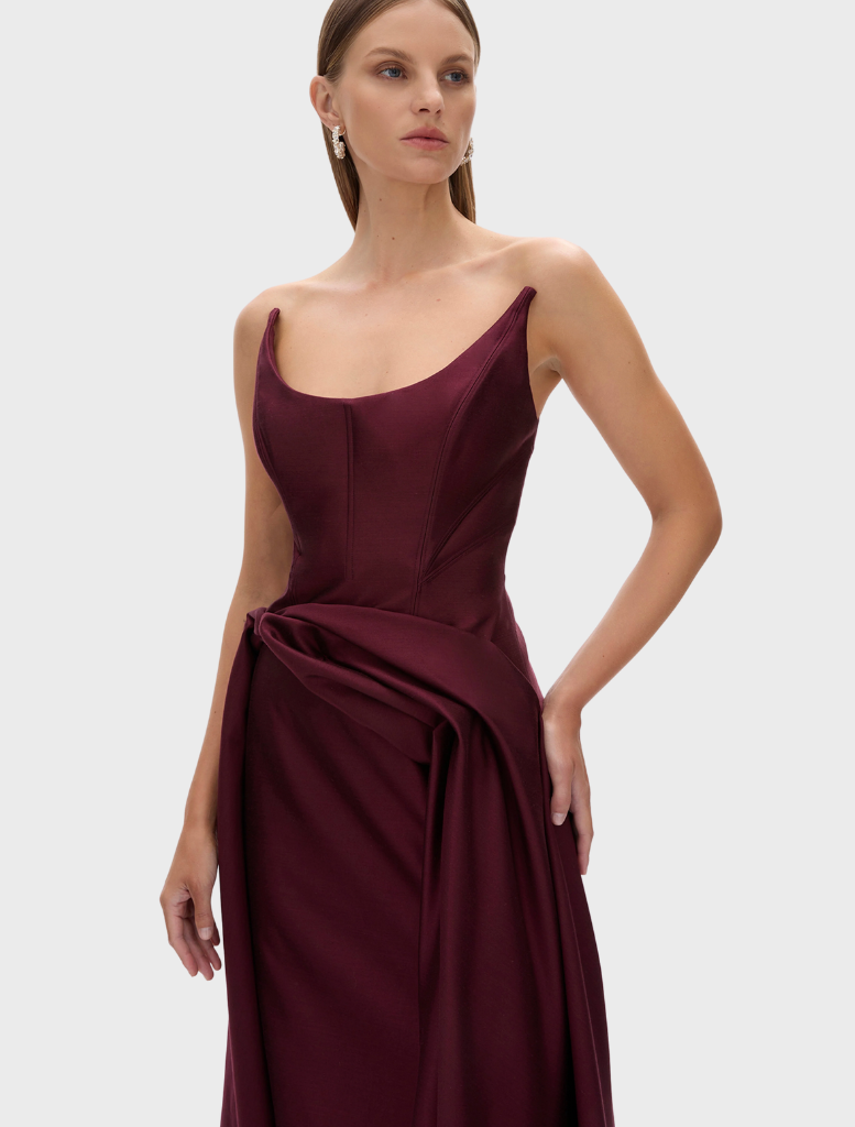 Adeline Gown - Wine