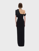 Rowana One Shoulder Gown - Black