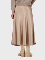 Satin Skirt - Truffle