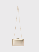 Sammi Crystal Frame Clutch - Gold