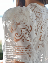 Crazy In Lace Dress - White