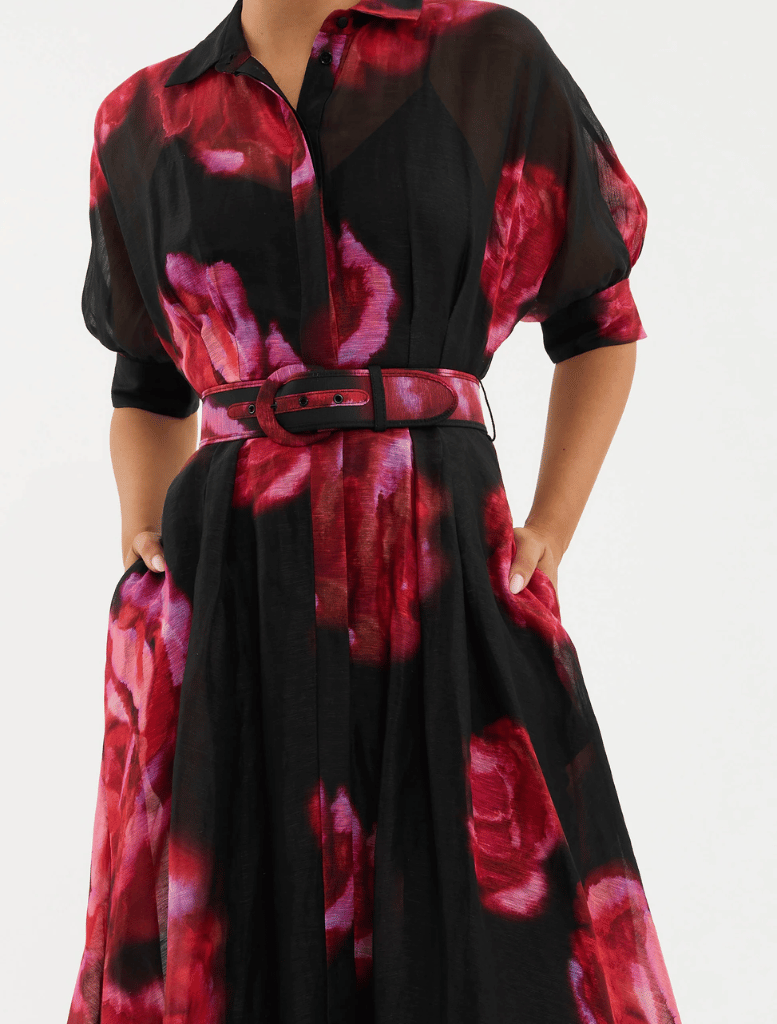 Rosina Midi Dress -Print