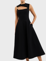 Freyja Midi Dress - Black
