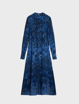 Dress with Long Sleeve - Paisley print
