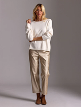 Woody Faux Leather Pants - Gold