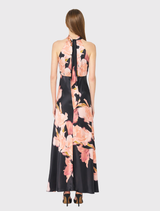 Caroline Sleeveless - Coral Pink Black