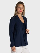 Pull On Jacket - Sapphire