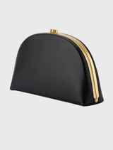 Celeste Curved Clutch - Black