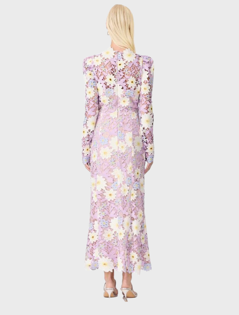 Sigrid Midi Dress - Lilac Multi Elliatt