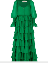 Layer Of The Day Dress  - Green