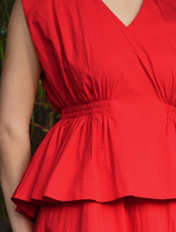 Pep In Your Step Dress - Red