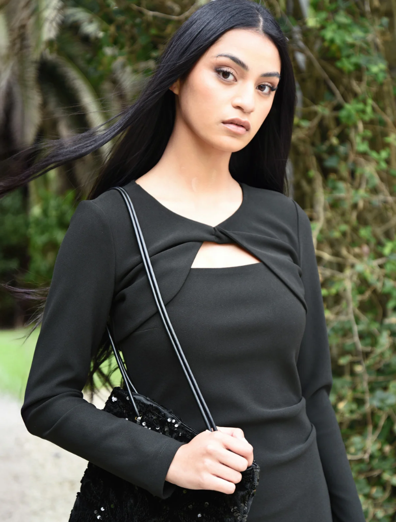 Date Night Dress & Bolero Set - Black
