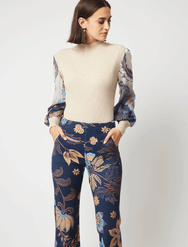 Getty Ponte Pant - Lotus Flower