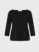 Relaxed Boat Neck - Black