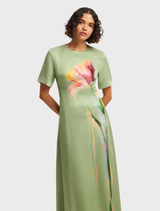 Alice Short Sleeve Maxi Dress - Green