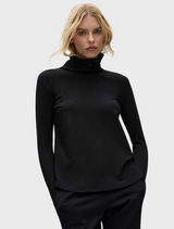Turtle Neck Top - Black