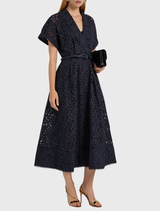 Antalya Short Sleeve Midi - Navy