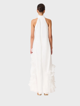 Evelin Halter Gown - White