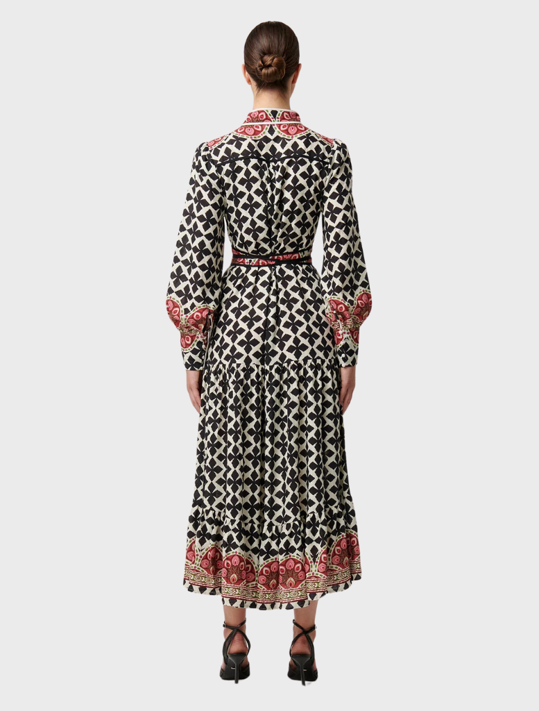 Marielle Linen Viscose Maxi Dress - Country Tapestry
