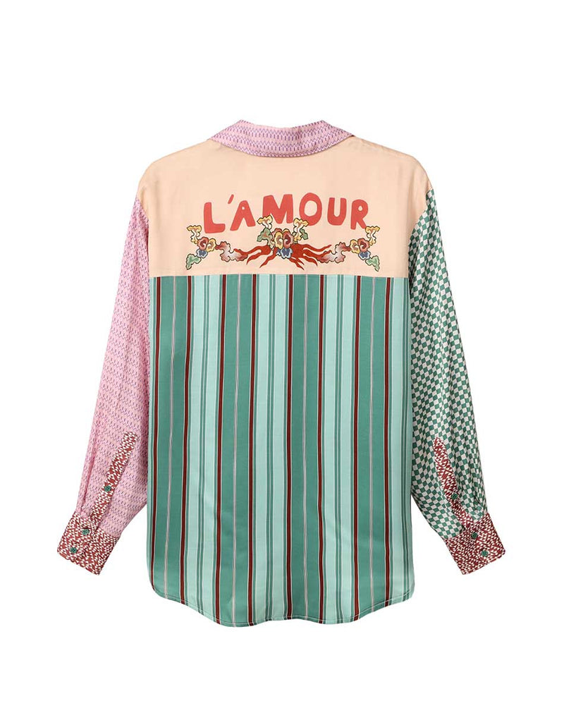 Isabel Mixed Print  Shirt - L'amour