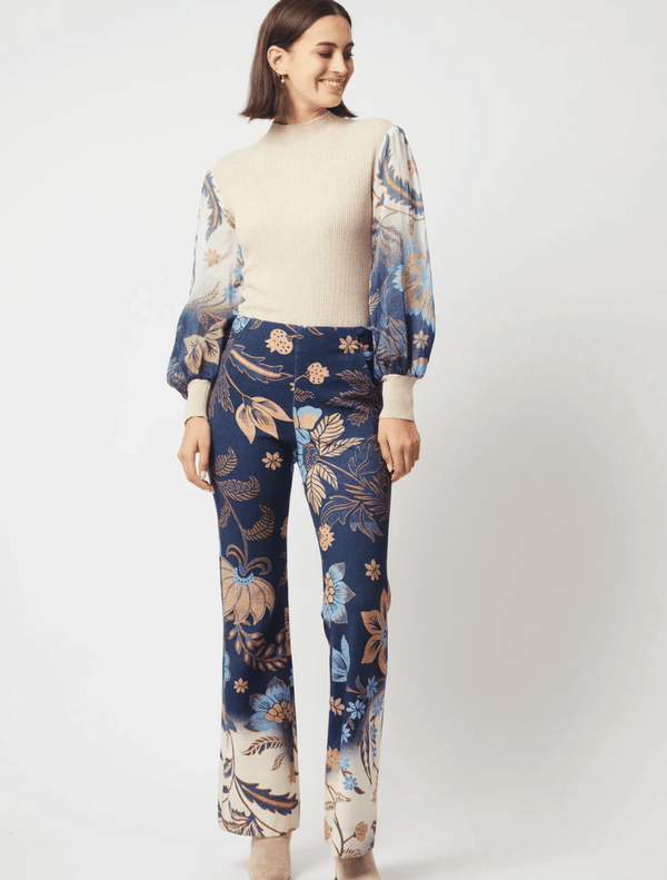 Getty Ponte Pant - Lotus Flower