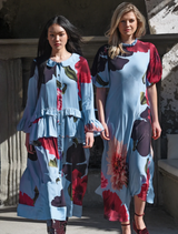 In The Limelight Dress - Blue Floral