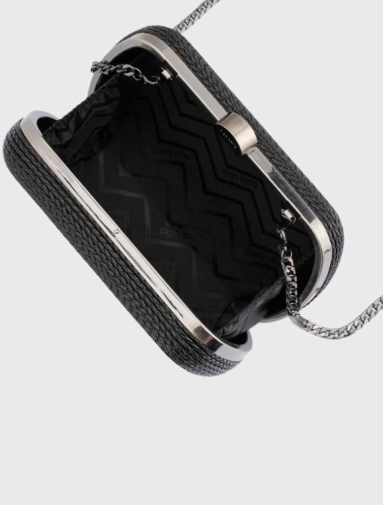Martina  Rope Clutch - Black