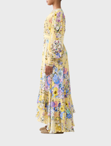 Long Button Front Dress - Darling Buds