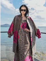 Boldly You Coat - Leopard Floral