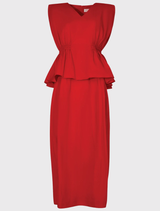 Pep In Your Step Dress - Red