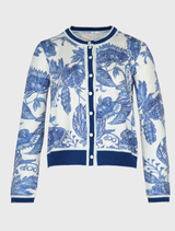 Feeling Blue-tiful Cardigan – Blue & White