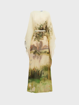 Willow Kaftan Maxi Dress - Serene Print