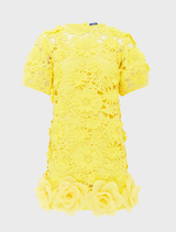 Maggie Lace Mini Dress - Sunshine