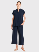 Soft Stand Shirt - Navy