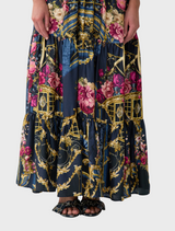 High Waisted Tiered Skirt - Ornate On A Plate