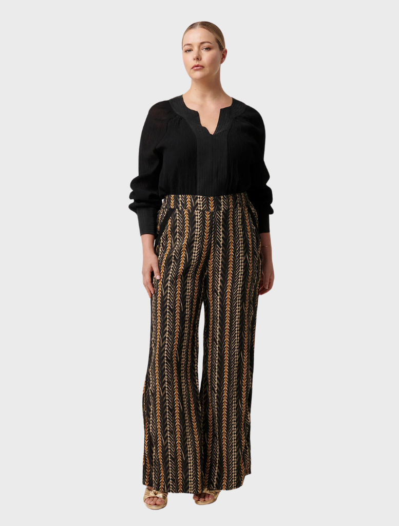 Lucent Crinkle Cotton Silk Blouse - Black