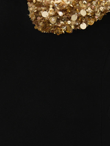 Lucca Gown - Black/gold