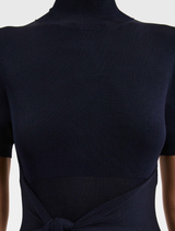 Naila Knit Midi Dress - Navy