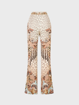 High Waisted Flared Trouser - Aranjuez Animalia