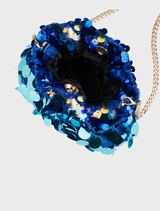 Pedro Sequin Pouch - Blue