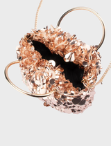 Vera Sequin Top Handle - Blush