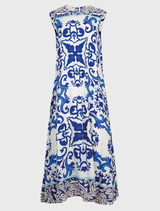 Smooth Ride Dress - Blue Tile