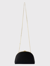 Celeste Curved Clutch - Black