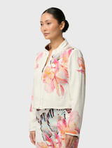 Delray Reversible Printed Linen Jacket - Nautilus Bloom / Iridescent Stripe