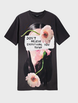 T-shirt Style Dress - Antracita