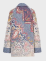 Jacquard Jacket, Kilim Pattern - Off-White